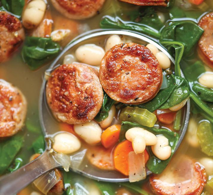slow-cooker-sausage-spinach-and-white-bean-soup