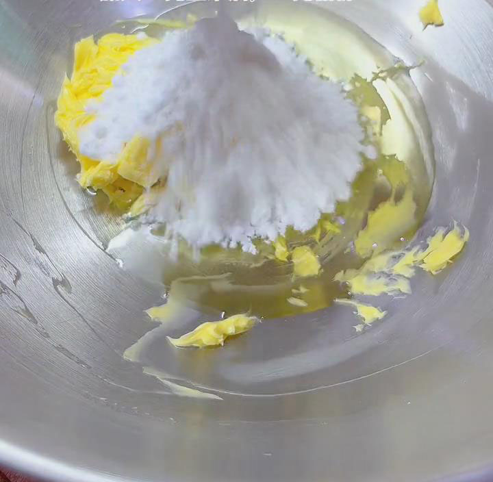 add corn oil and icing sugar