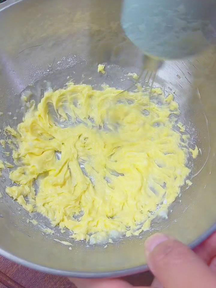 beat until the mixture is thick and creamy