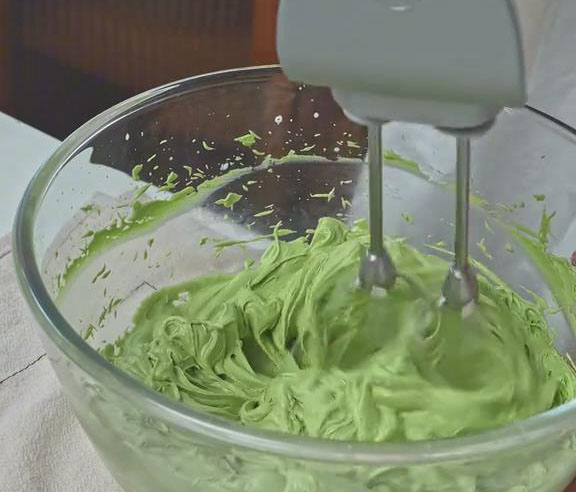 mix in the whipped cream until fully incorporated