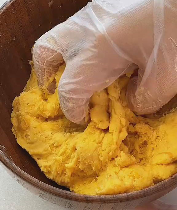 mix well and knead into a soft smooth dough