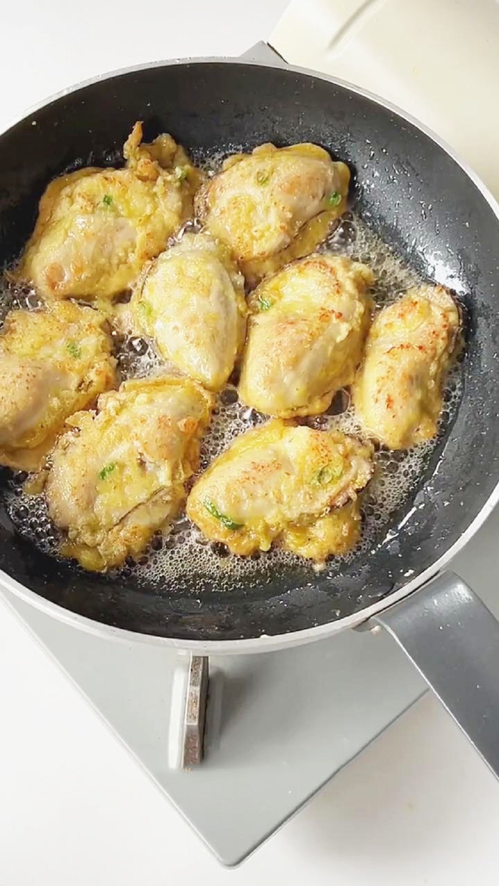 pan fry the oysters