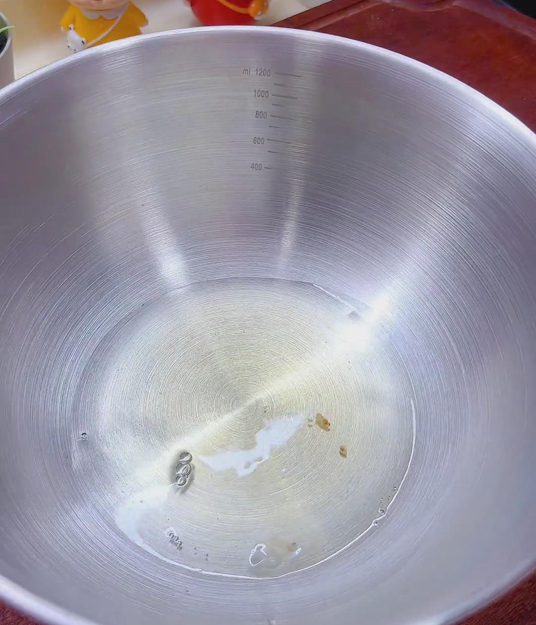 separate the egg white from the yolk