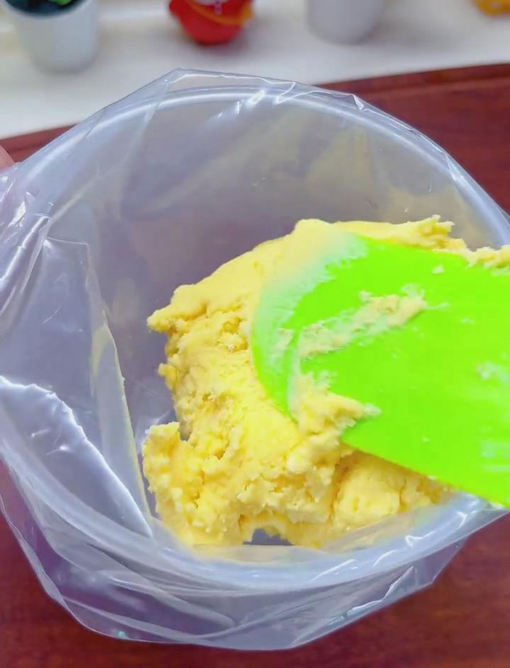transfer the dough into the bag