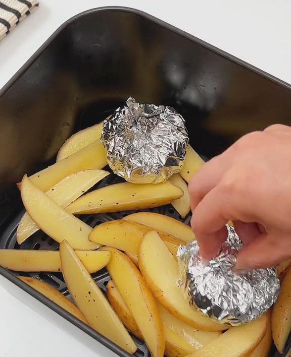 air fry the ingredients