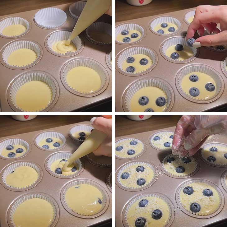 assemble the muffins assemble the muffins