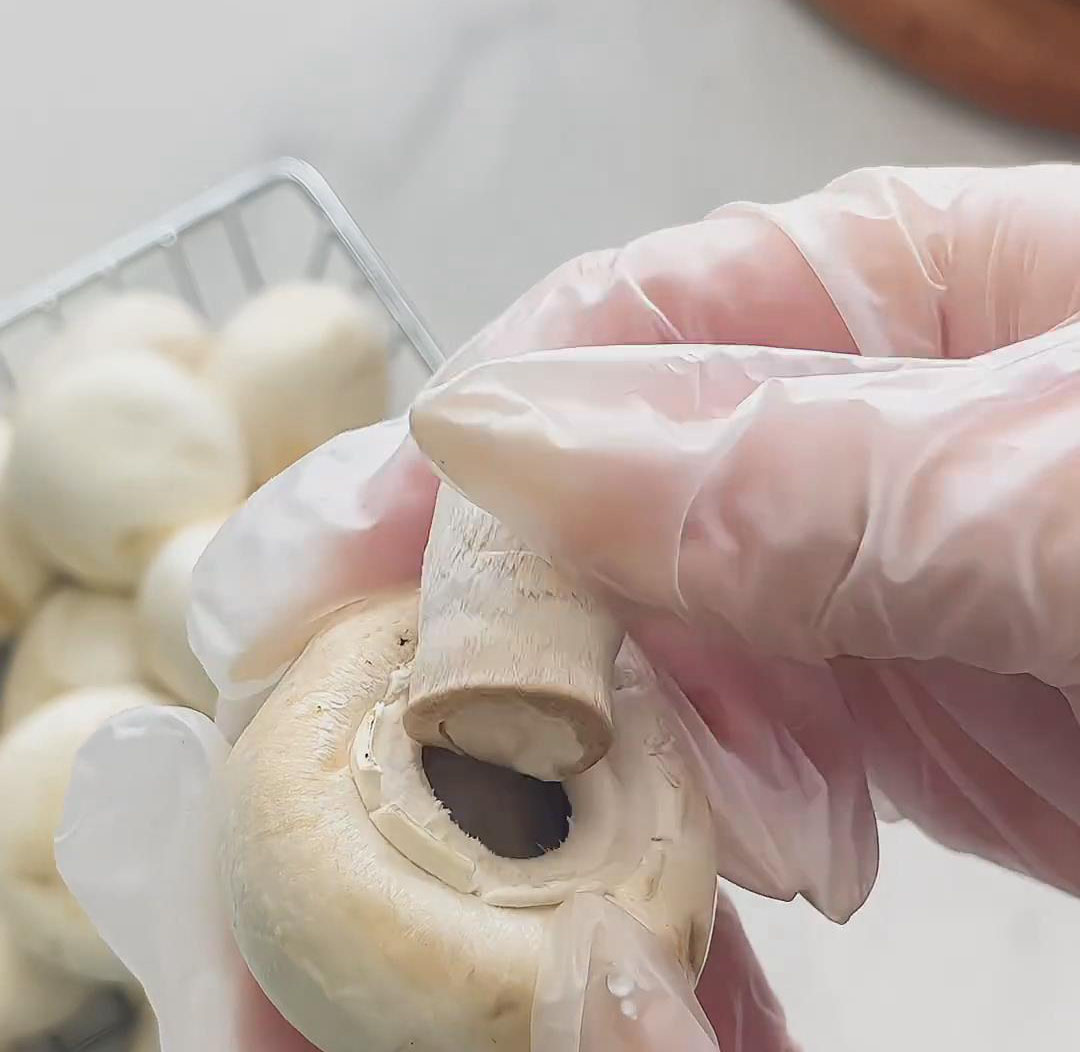 break off or cut the stems with a knife break off or cut the stems with a knife