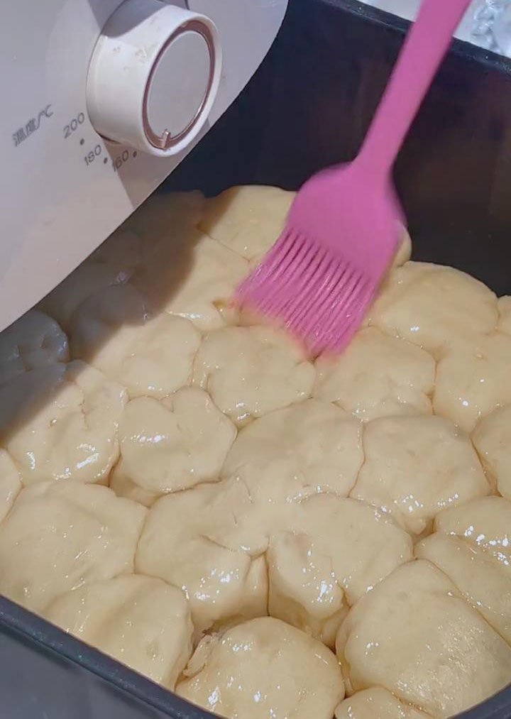 brush the other side with honey water brush the other side with honey water