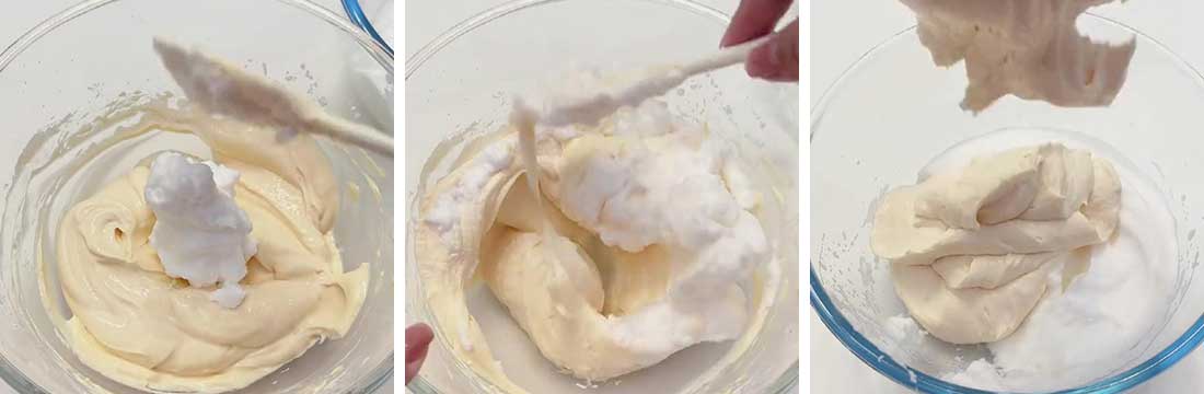 combine the mixtures