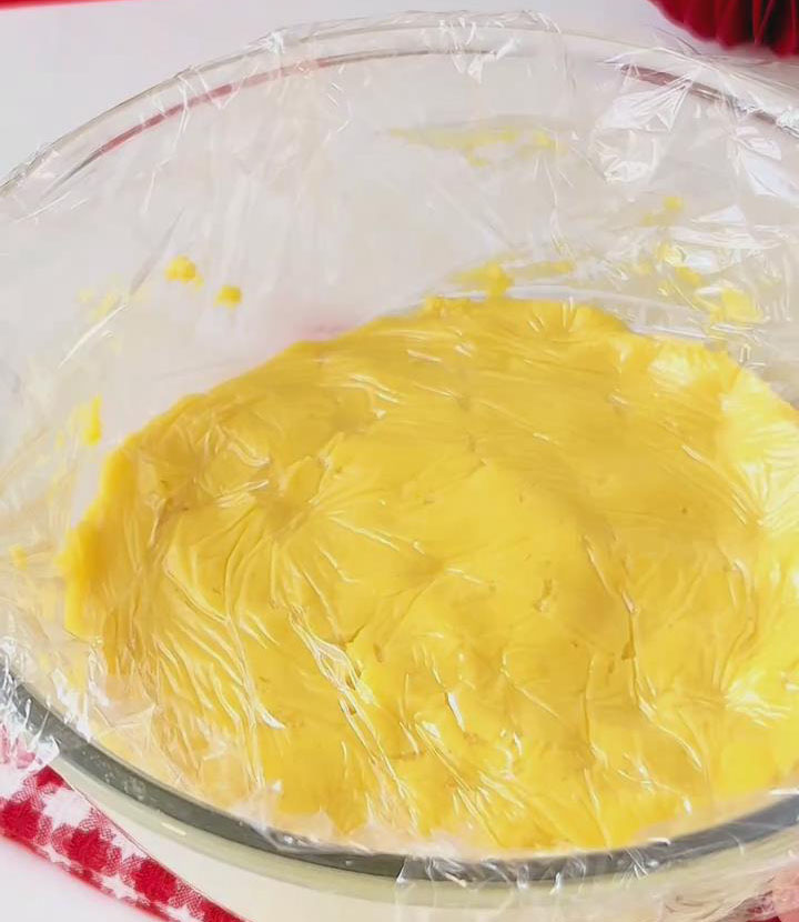 cover the dough with plastic wrap 1 cover the dough with plastic wrap 1