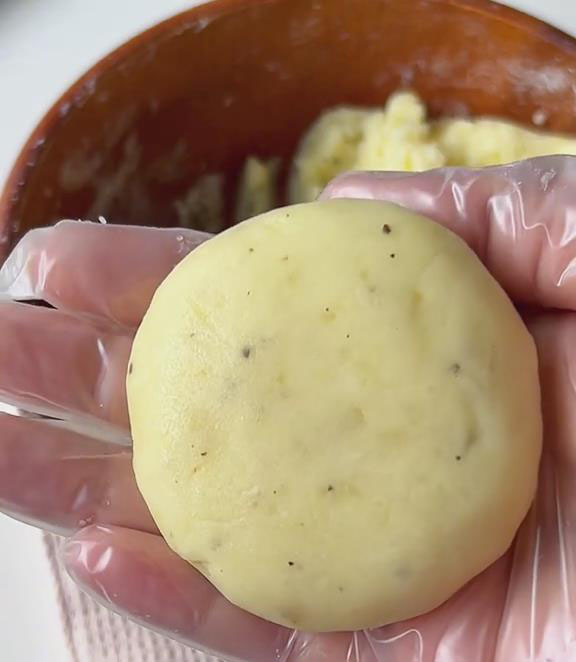 flatten it into a patty shape flatten it into a patty shape