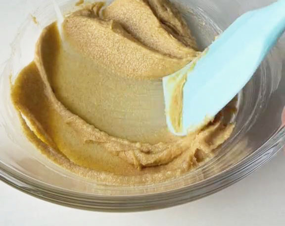 mix sugars with butter