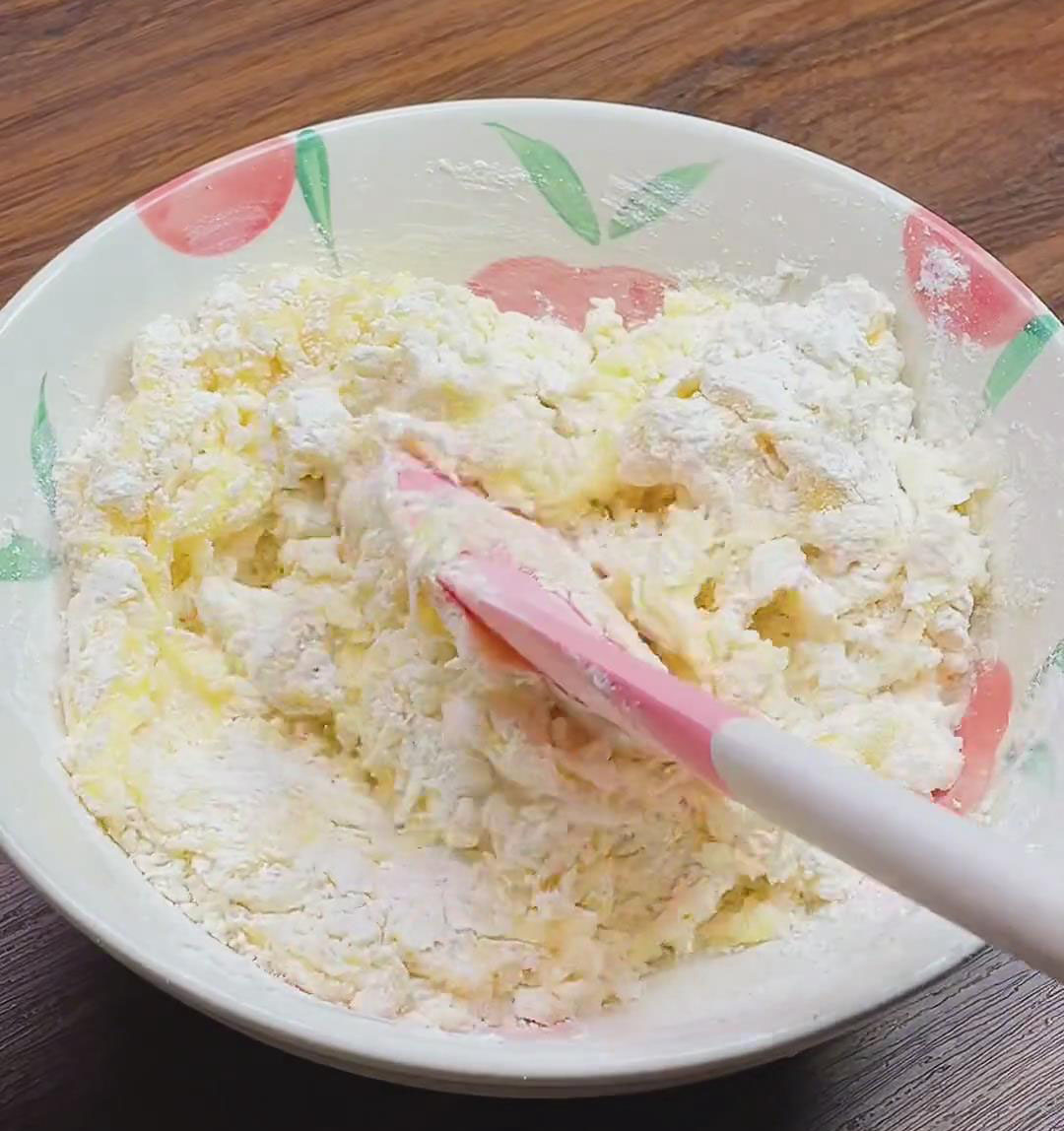 mix the dry ingredients into the wet ingredients with a silicone spatula