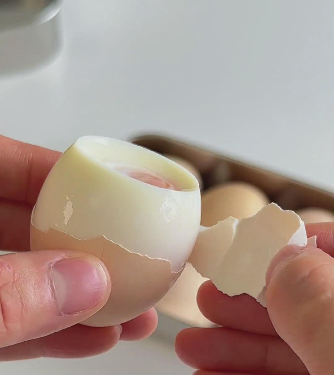 peel the eggscarefully to avoid damaging the soft whites