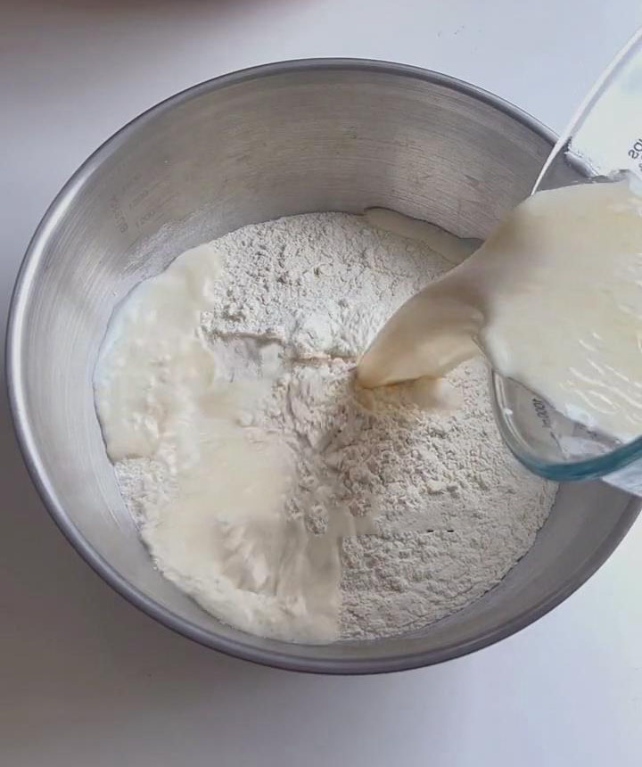 pour this yeast mixture into a bowl pour this yeast mixture into a bowl