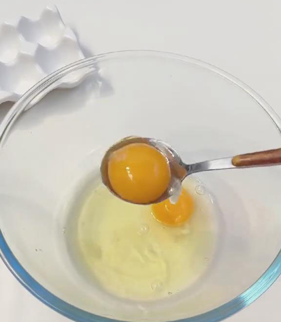 separate egg whites and yolks 1