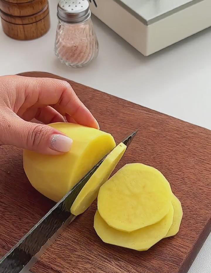 slice potatoes thinly