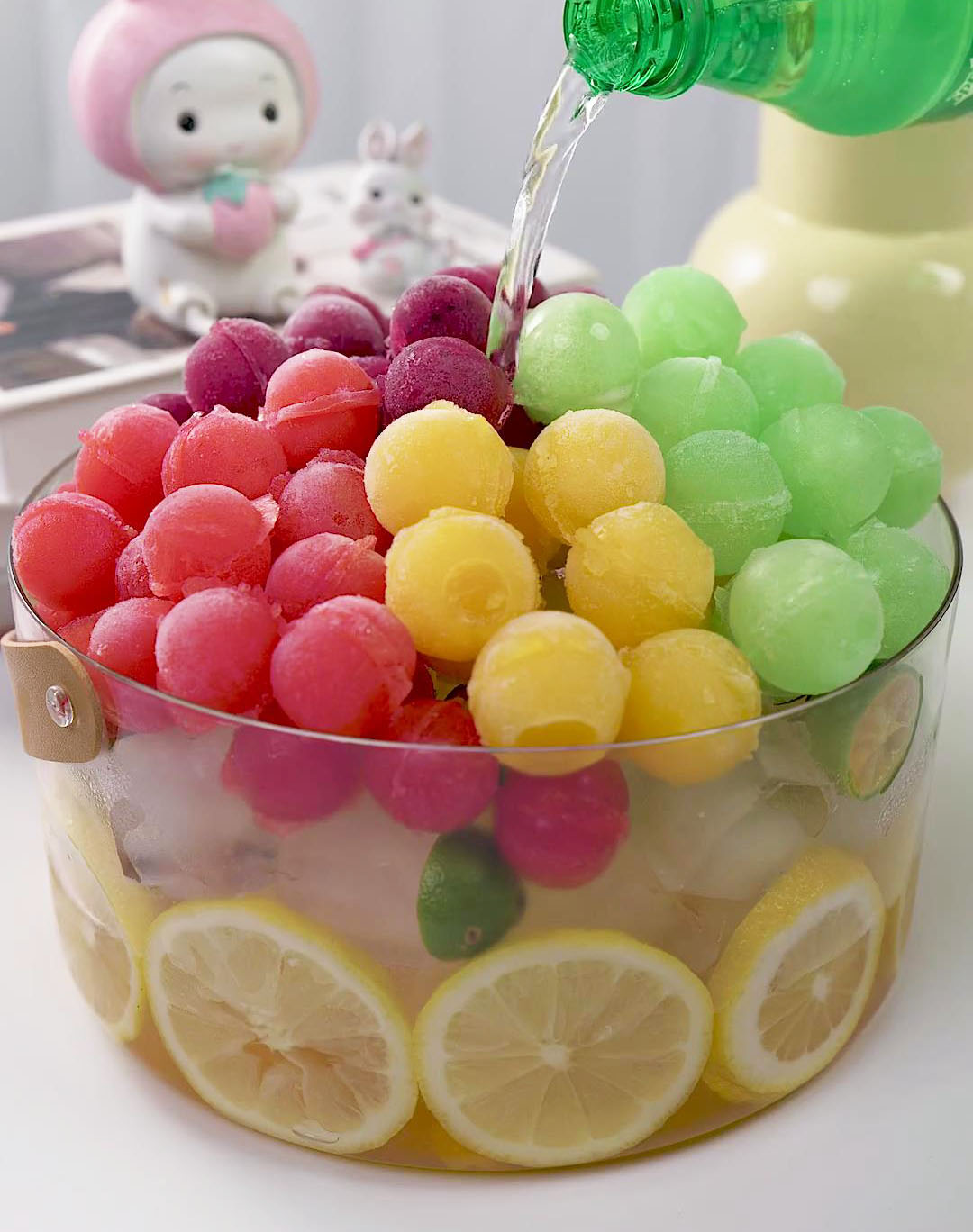 slowly pour your choice of flavored soda slowly pour your choice of flavored soda