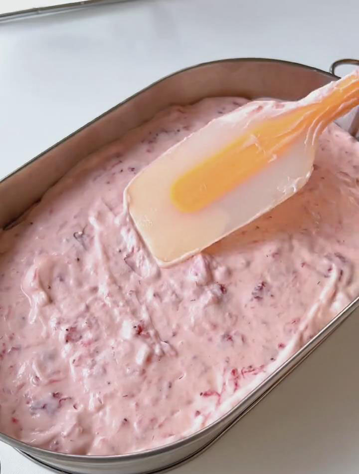 use a spatula to smooth the surface