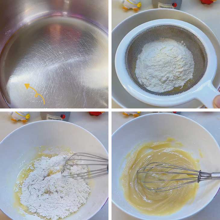make the egg yolk batter1
