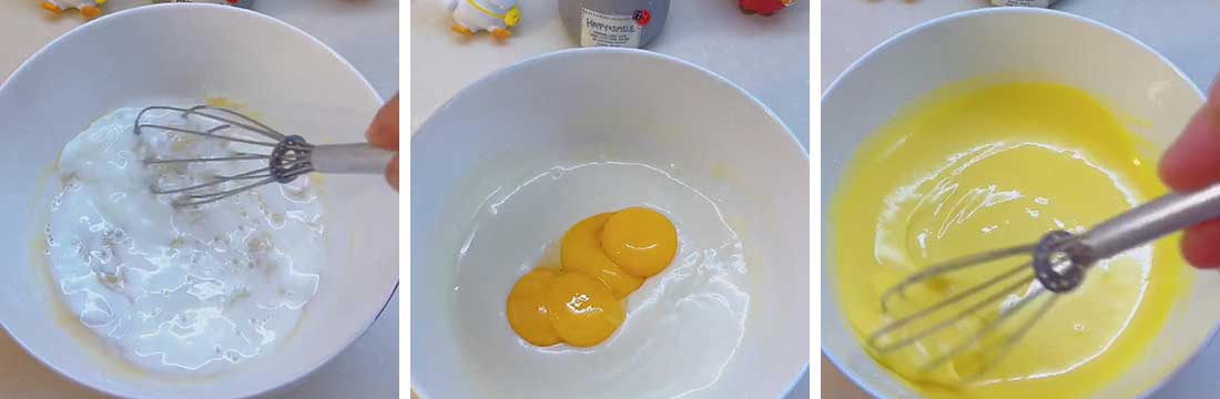 make the egg yolk batter2
