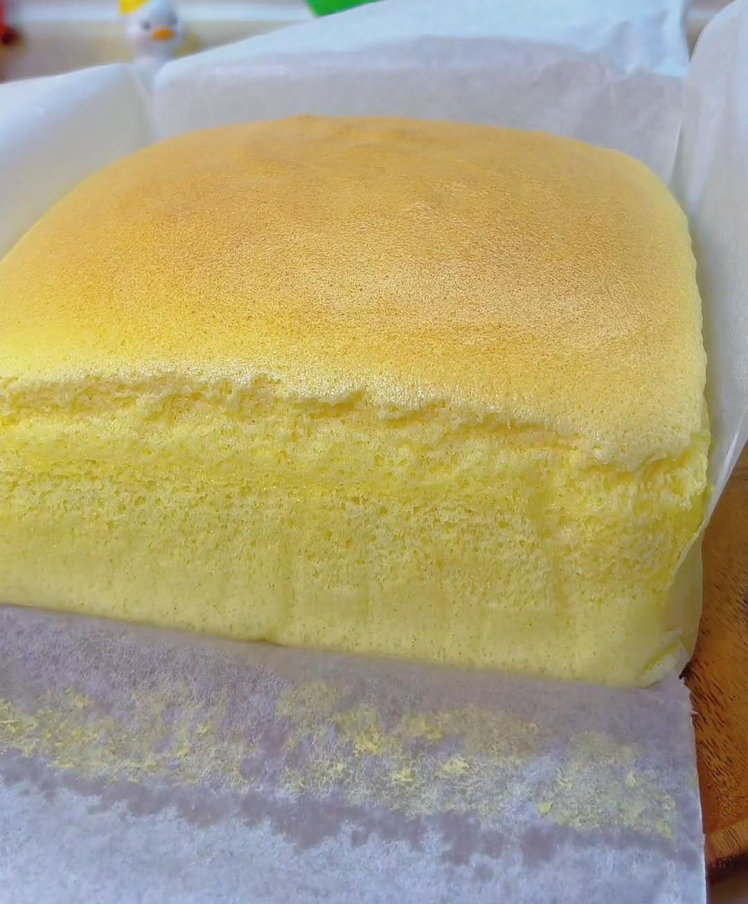 peel off the parchment paper