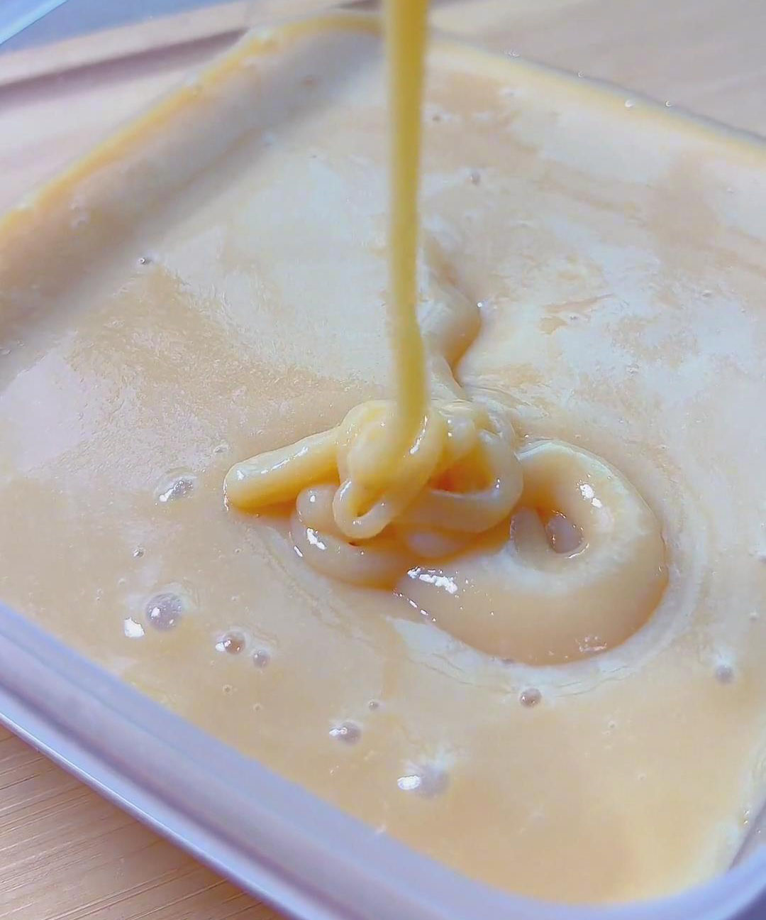 pour it into a clean airtight container