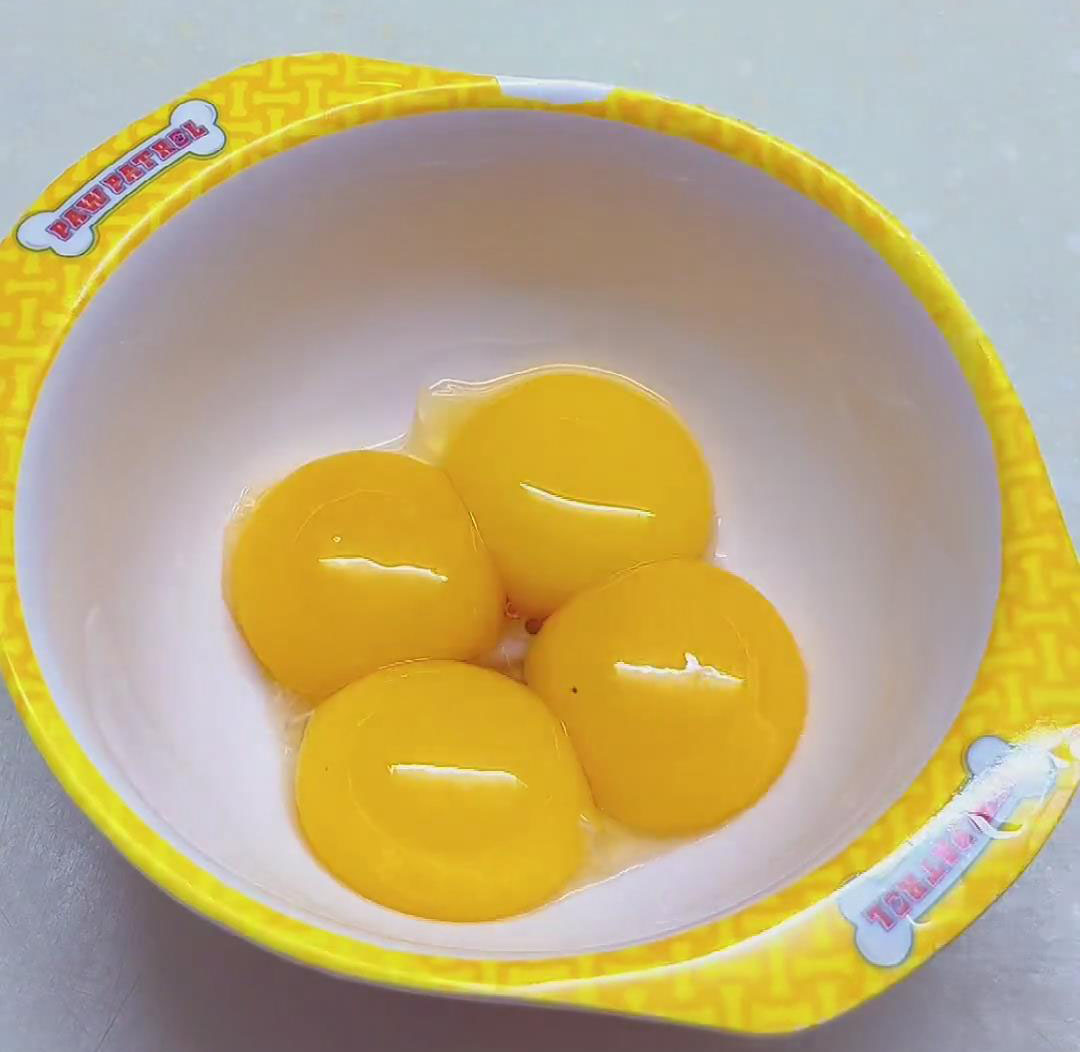 separating the egg whites from the yolks