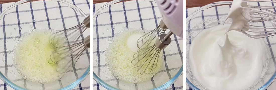 whisk the egg whites
