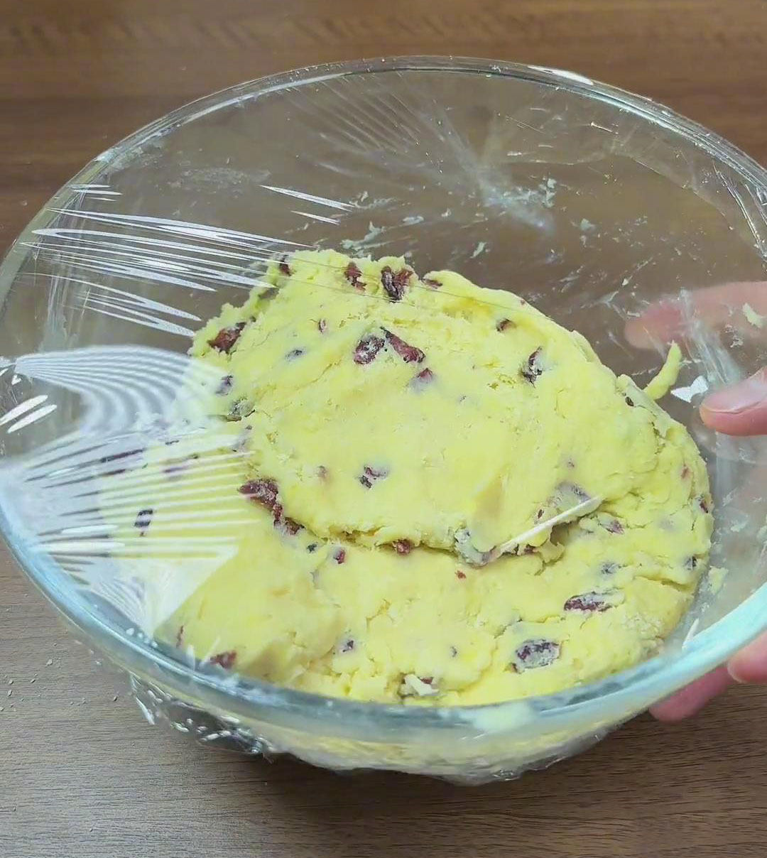 wrap the dough in plastic wrap wrap the dough in plastic wrap