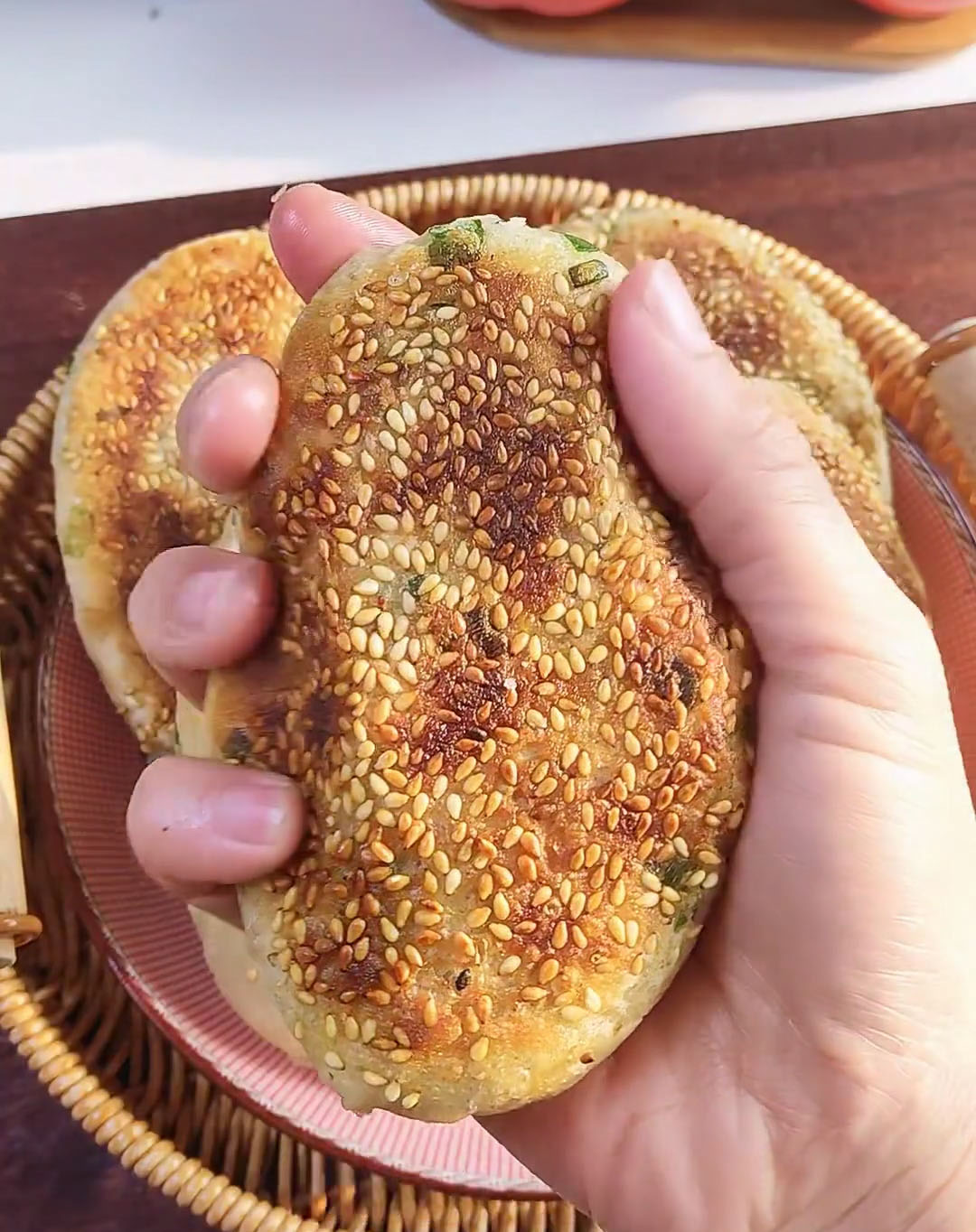 scallion pepper salt flatbread 2