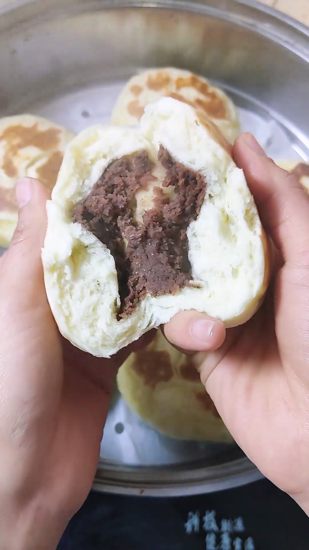 steamed red bean bread 2 steamed red bean bread 2